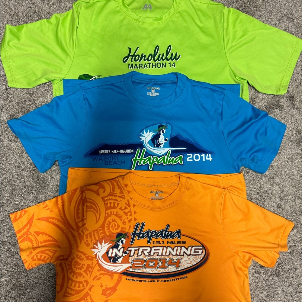 2014 Hapalua Honolulu Marathon shirts